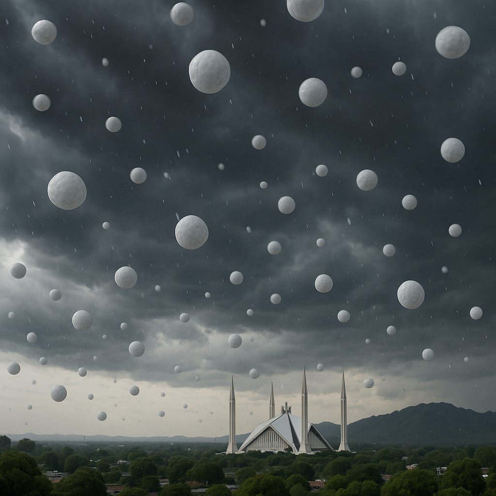 Hailstorm in Islamabad